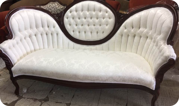 Upholstery Los Angeles after photo of classic reupholstered sofa